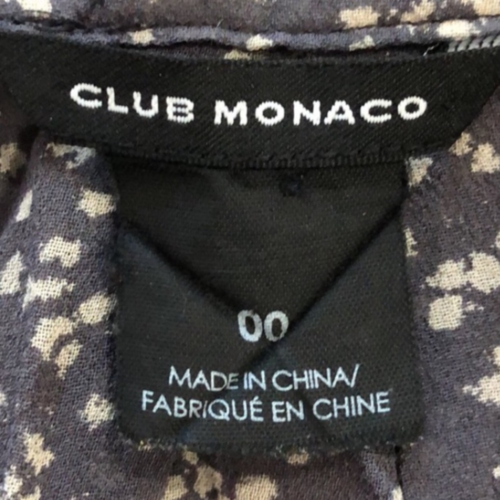 Like new! - CLUB MONACO Balloon Sleeve Floral Print Peasant  Mini Dress - Picture 3 of 6